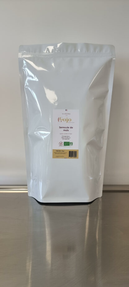 Sac de semoule de maïs bio et sans gluten Gojo, 5 kg