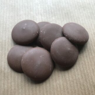 Palets de chocolat au lait bio et sans gluten