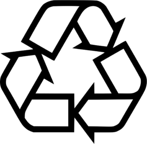 Icône de recyclage pour emballage refermable et recyclable