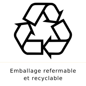 Emballage recyclable et refermable